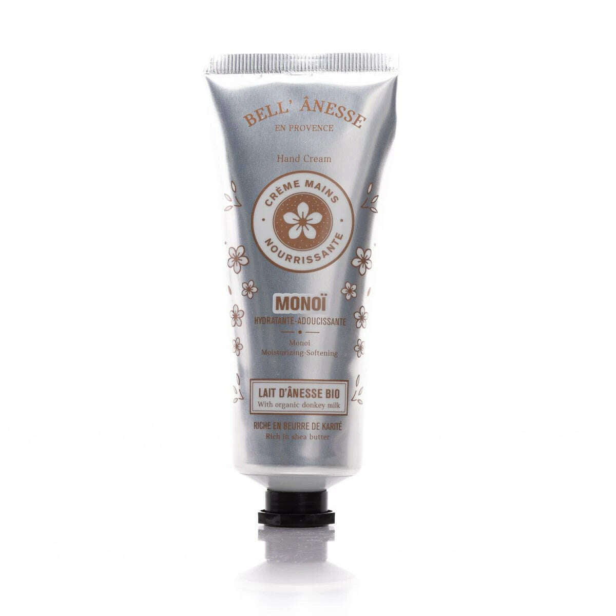 Monoï hand cream with ORGANIC donkey milk 75ml 