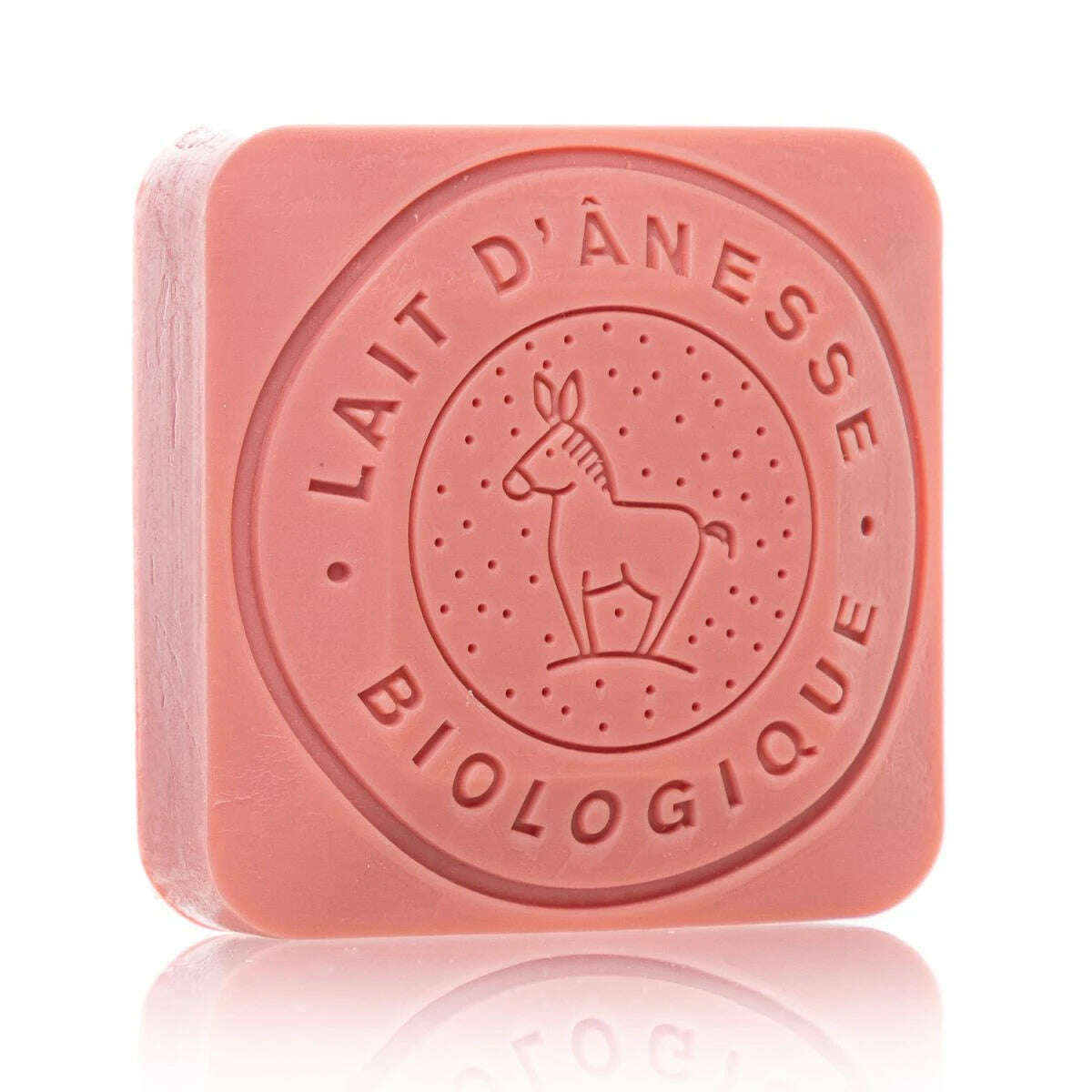 110g square molded donkey soap - strawberry 