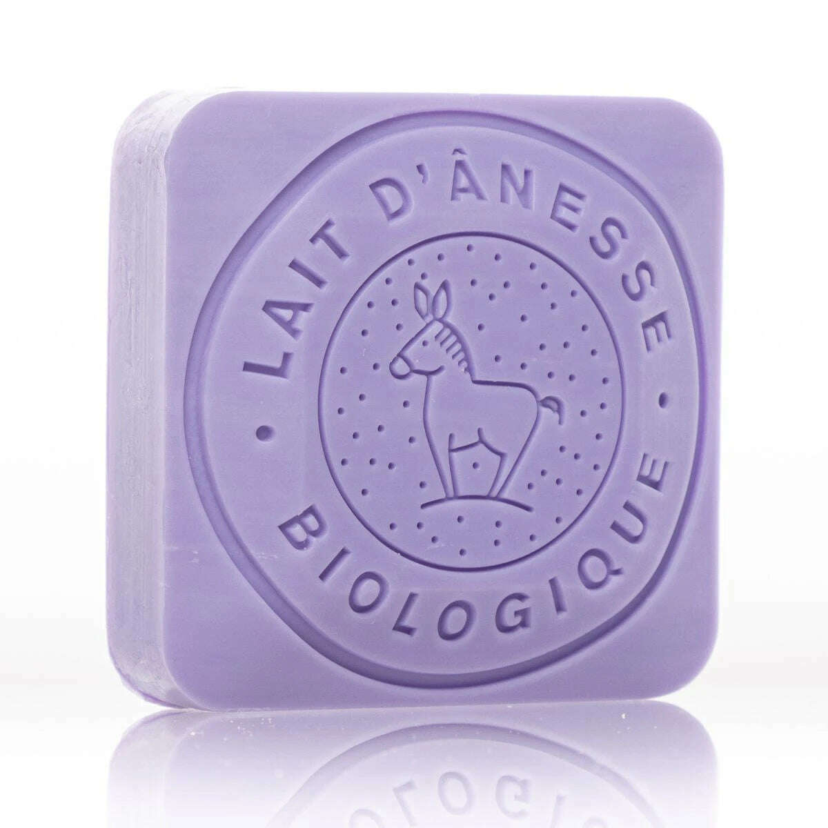 110g square molded donkey soap - lavender