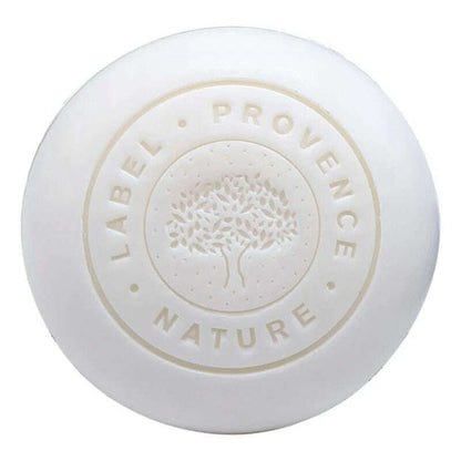 Round pebble soap for face and body white clay with organic donkey milk