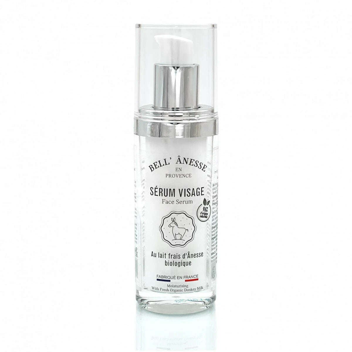 Facial serum with organic donkey milk 30ml Bell'ânesse en Provence